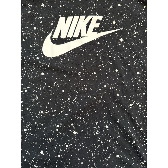 Nike Kids XL Galaxy Print T-Shirt Crew Neck Black - Picture 2 of 6